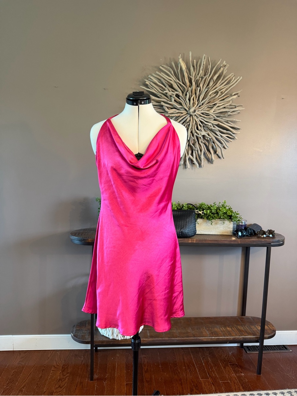 Altar’d State Mini Dress in Bright Pink